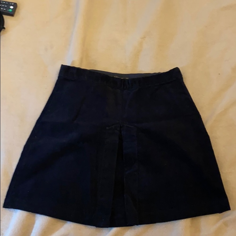 Size M ZARA high rise black corduroy a line skirt